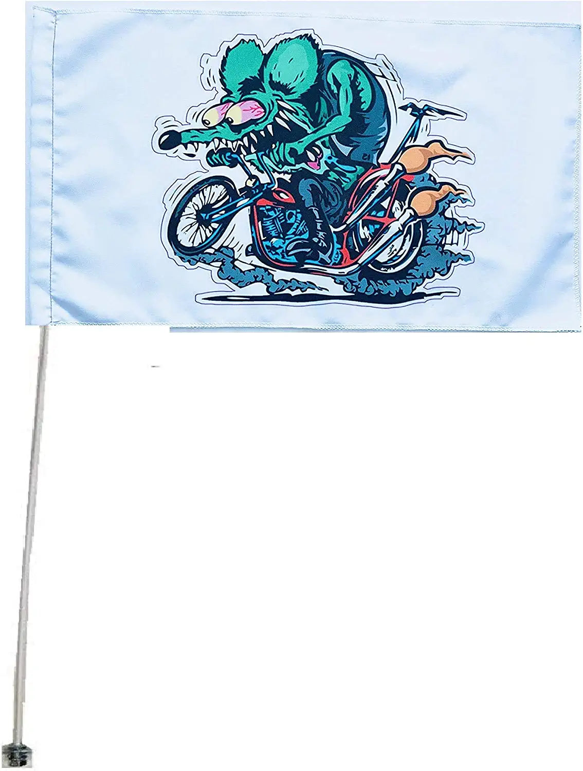 JLP Raptor Warrior YFZ450 Blaster 3.5' ATV Flag Rat Fink