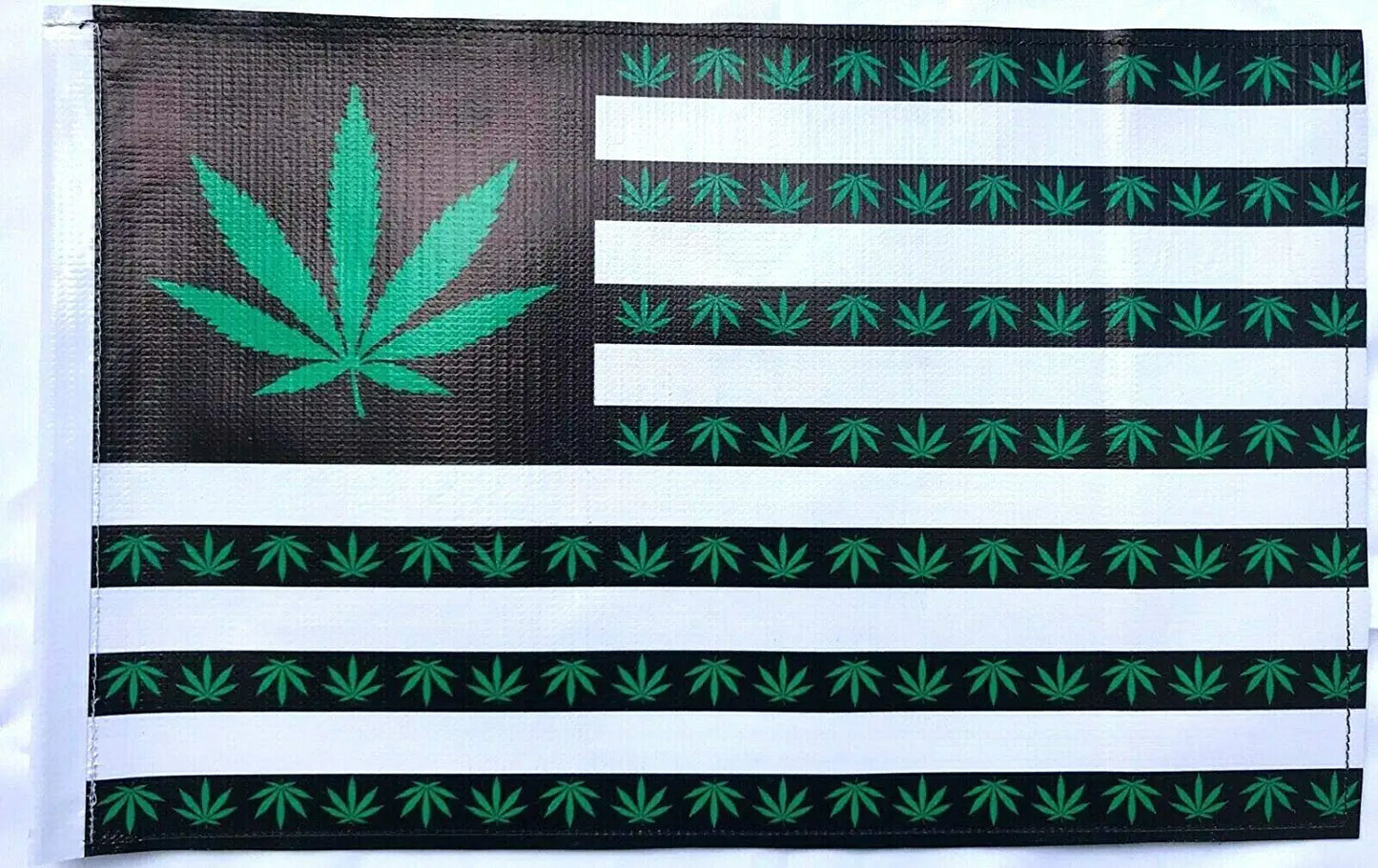 JLP Can Am Maverick X3 Polaris YXZ1000 2 Part 7' Whip Marijuana Leaves Heavy Duty Flag