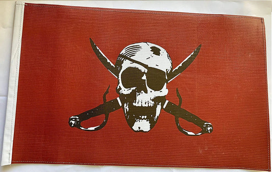JLP Winnebago Safari Crossroads Caravan Westfalia Airstream Pirate Flag Heavy Duty Material