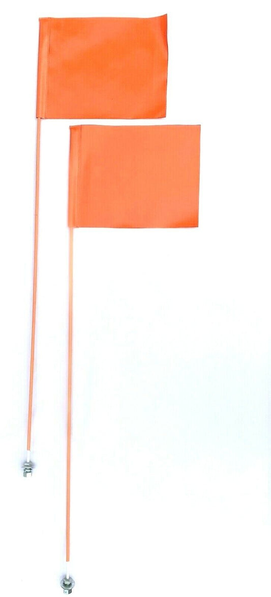 JLP 2 New Orange Universal Snow Plow Blade Markers/Guides for Snowplows with Flags
